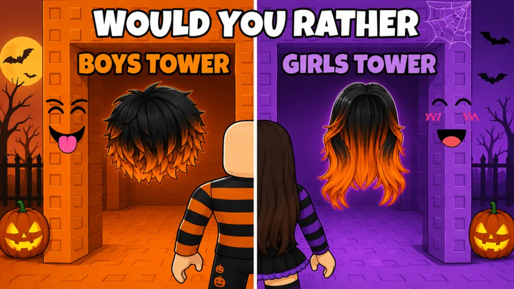 Would You Rather Halloween Outfit Tower tower obby guide